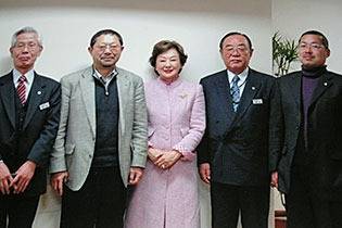 名誉会長　司　葉子さんとJKC本部に表敬訪問